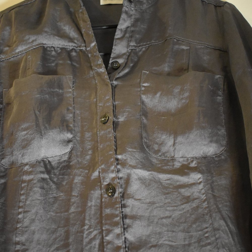 New York & Company Silver Blouse